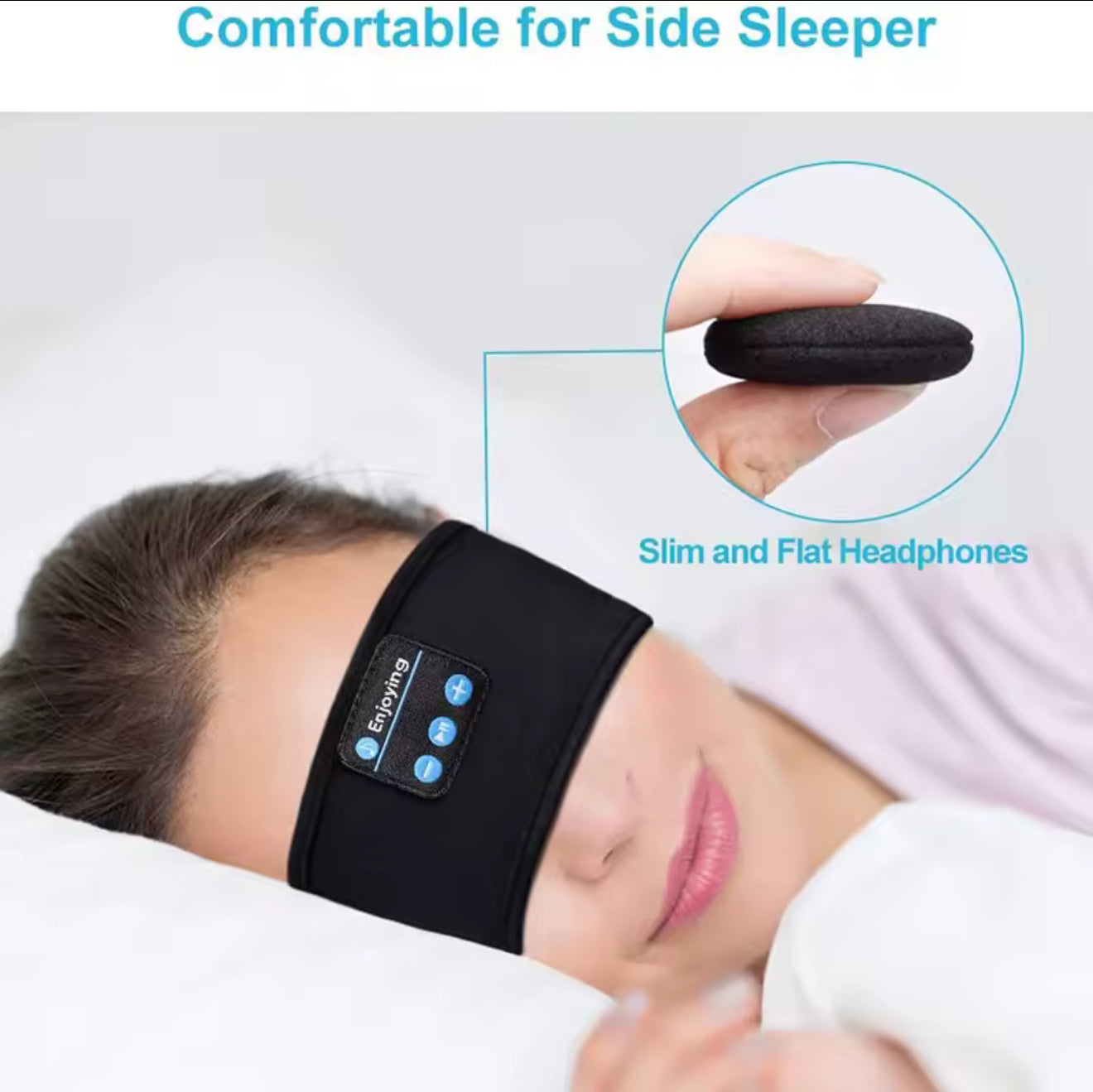 🌙 Fascia SleepBand™ – Addormentati con la tua musica, ovunque